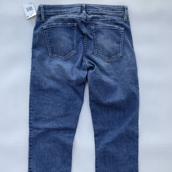 Guess Women’s Brittney Skinny Ankle Jeans Studded Distressed Blue Denim Size 28 - Picture 13 of 16